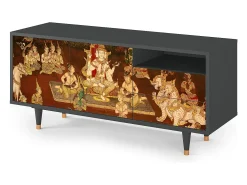 Mueble de TV - 125х56х41 cm - T7 - Malyavan, Antracite^ Móvel De Tv
