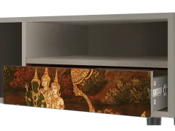 Outlet Mueble de TV - 115х59х48 cm - T3 - Malyavan, Areia Bege