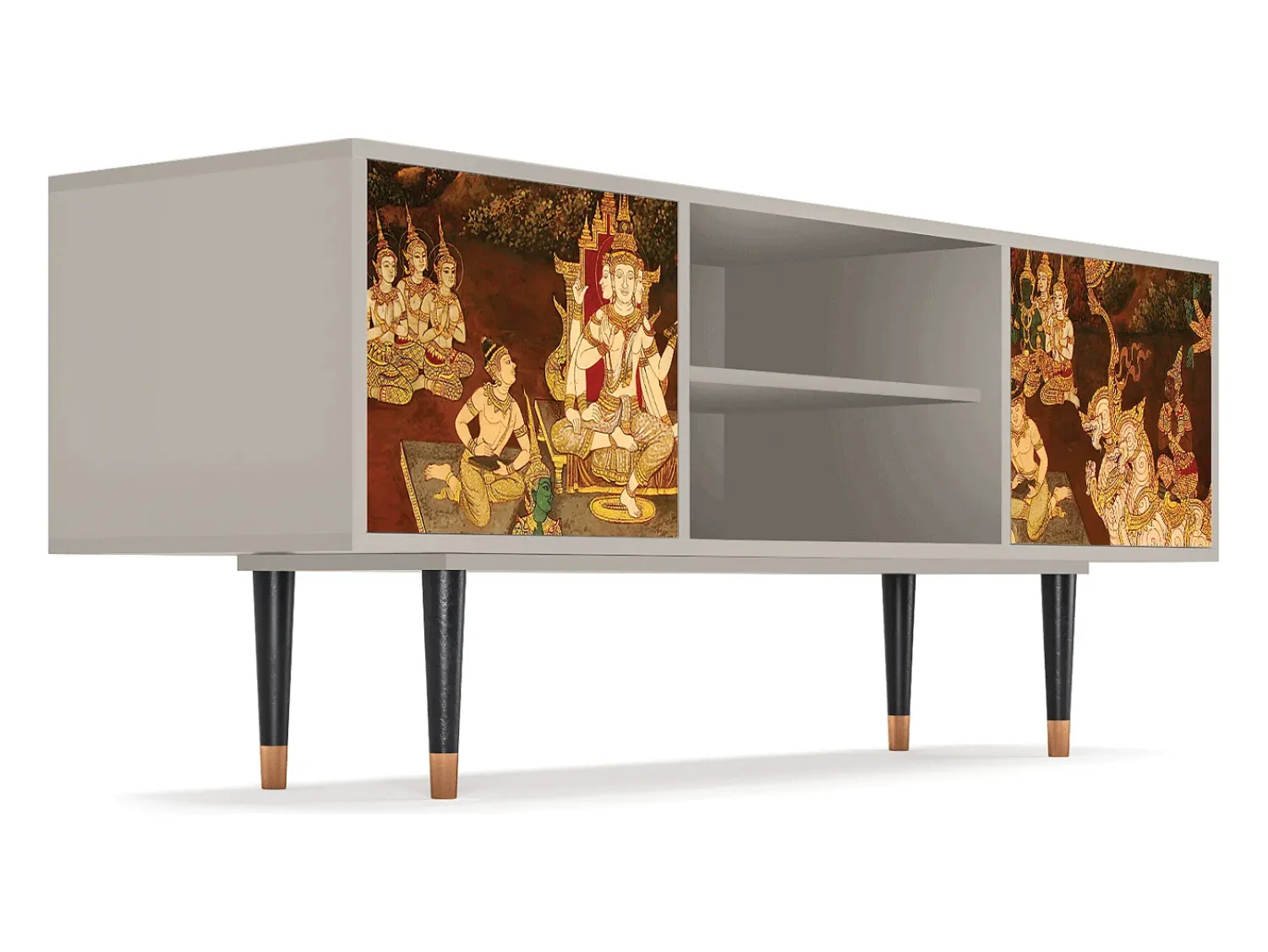 Móvel De Tv* Mueble de TV - 170х69х48 cm - T2 - Malyavan, Areia Bege