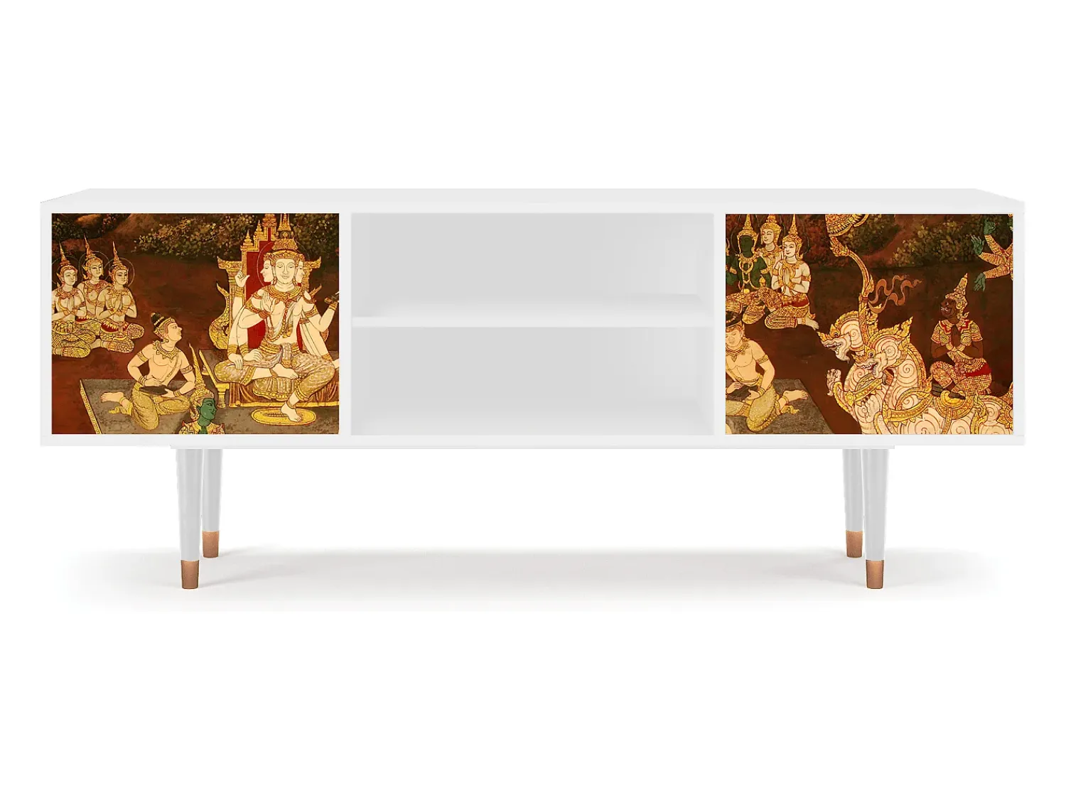 Discount Mueble de TV - 170х69х48 cm - T2 - Malyavan, Branco Bege
