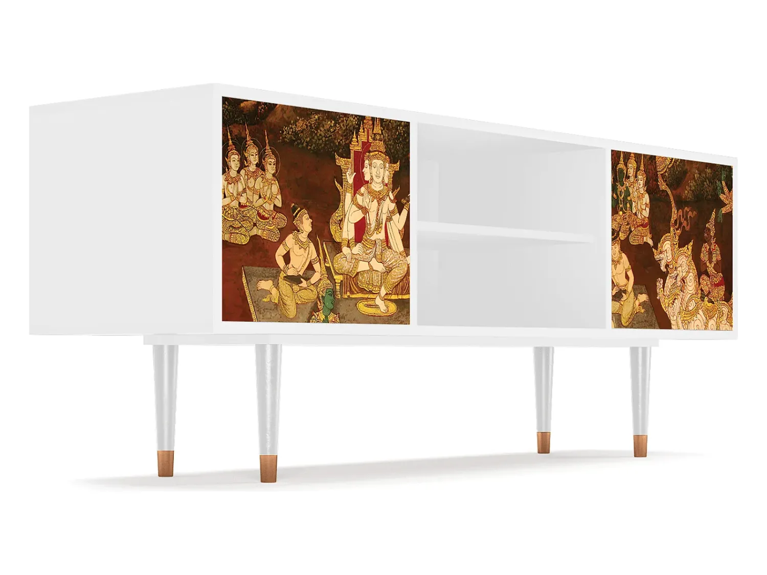 Discount Mueble de TV - 170х69х48 cm - T2 - Malyavan, Branco Bege