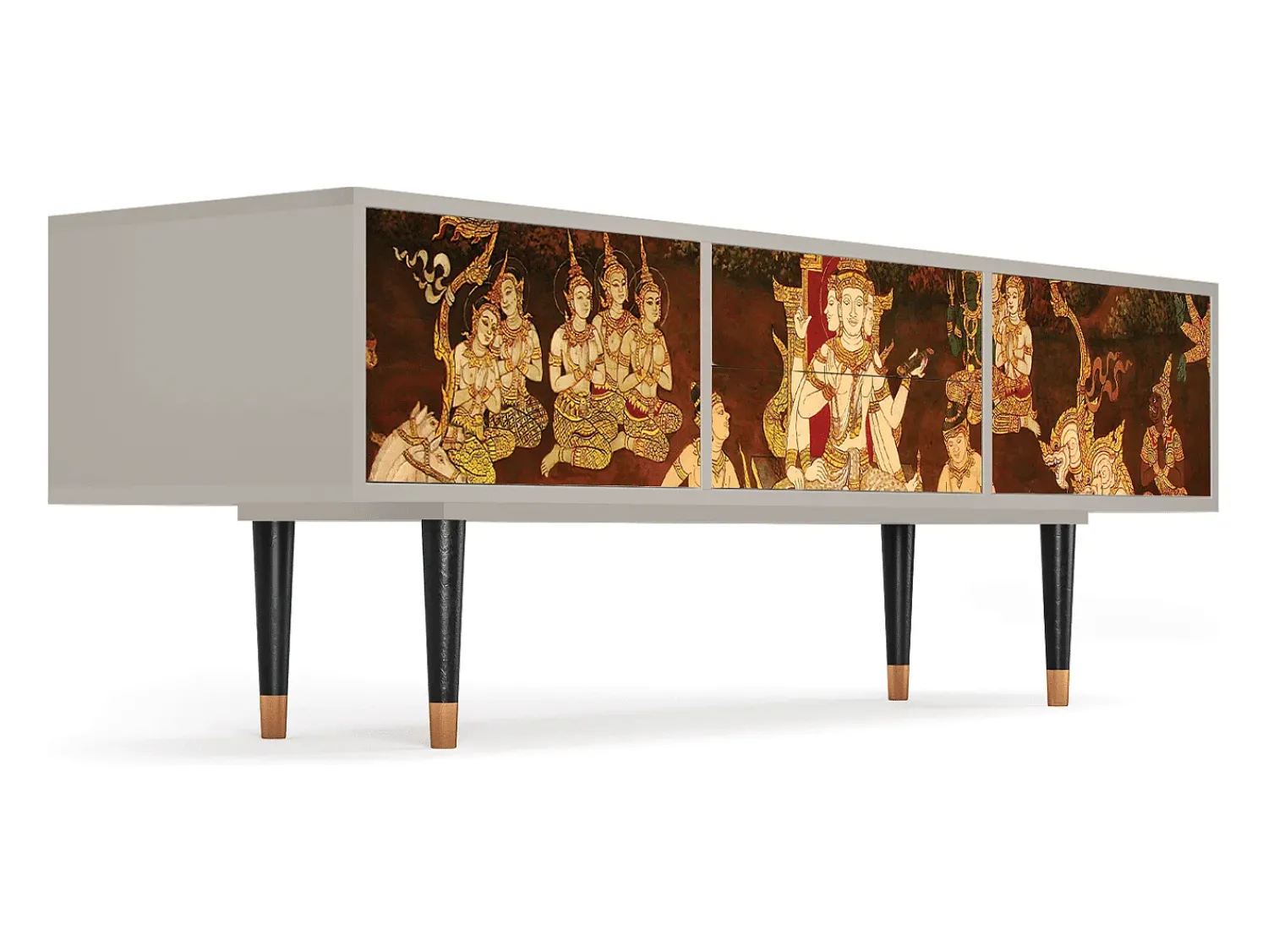 Mueble de TV - 170х59х48 cm - T4 - Malyavan, Areia^ Móvel De Tv