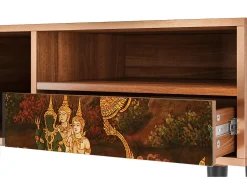 Mueble de TV - 115х59х48 cm - T3 - Malyavan, Nogueira^ Móvel De Tv