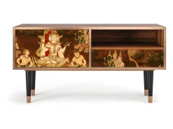 Mueble de TV - 115х59х48 cm - T3 - Malyavan, Nogueira^ Móvel De Tv