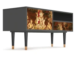 Móvel De Tv| Mueble de TV - 115х59х48 cm - T3 - Malyavan, Antracite Cinza antracite