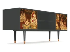 Móvel De Tv| Mueble de TV - 170х69х48 cm - T2 - Malyavan, Antracite Cinza antracite