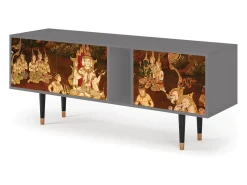 Mueble de TV - 170х69х48 cm - T1 - Malyavan, Cinza^ Móvel De Tv