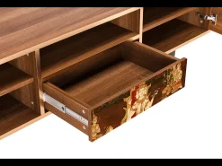 Móvel De Tv| Mueble de TV - 170х59х41 cm - T6 - Malyavan, Nogueira Castanho