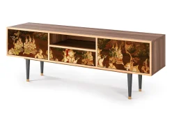 Móvel De Tv| Mueble de TV - 170х59х41 cm - T6 - Malyavan, Nogueira Castanho