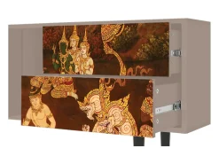 Móvel De Tv| Mueble de TV - 170х69х48 cm - T1 - Malyavan, Latte Bege