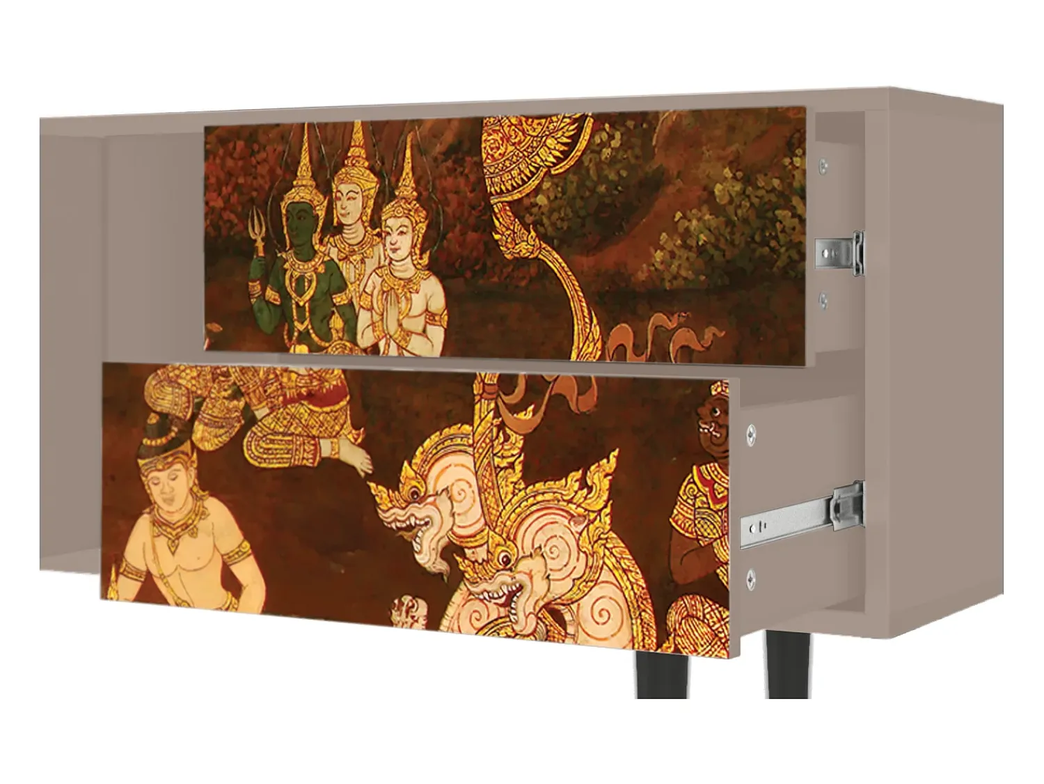 Móvel De Tv| Mueble de TV - 170х69х48 cm - T1 - Malyavan, Latte Bege