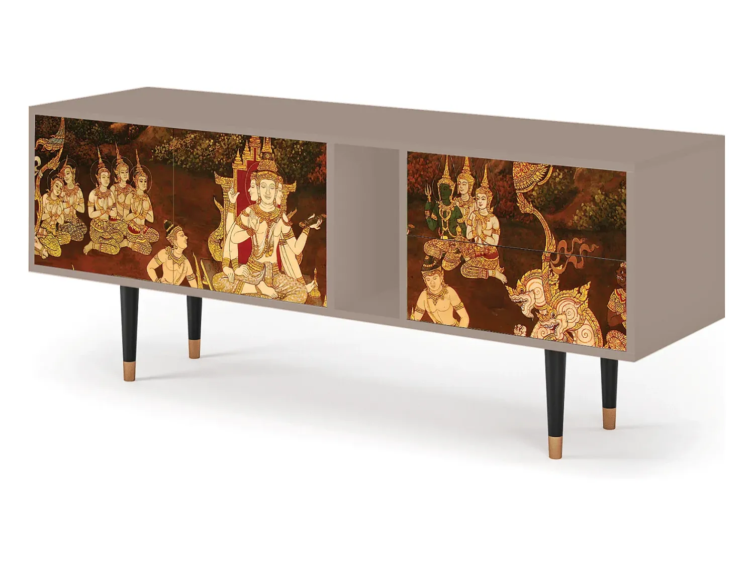 Móvel De Tv| Mueble de TV - 170х69х48 cm - T1 - Malyavan, Latte Bege
