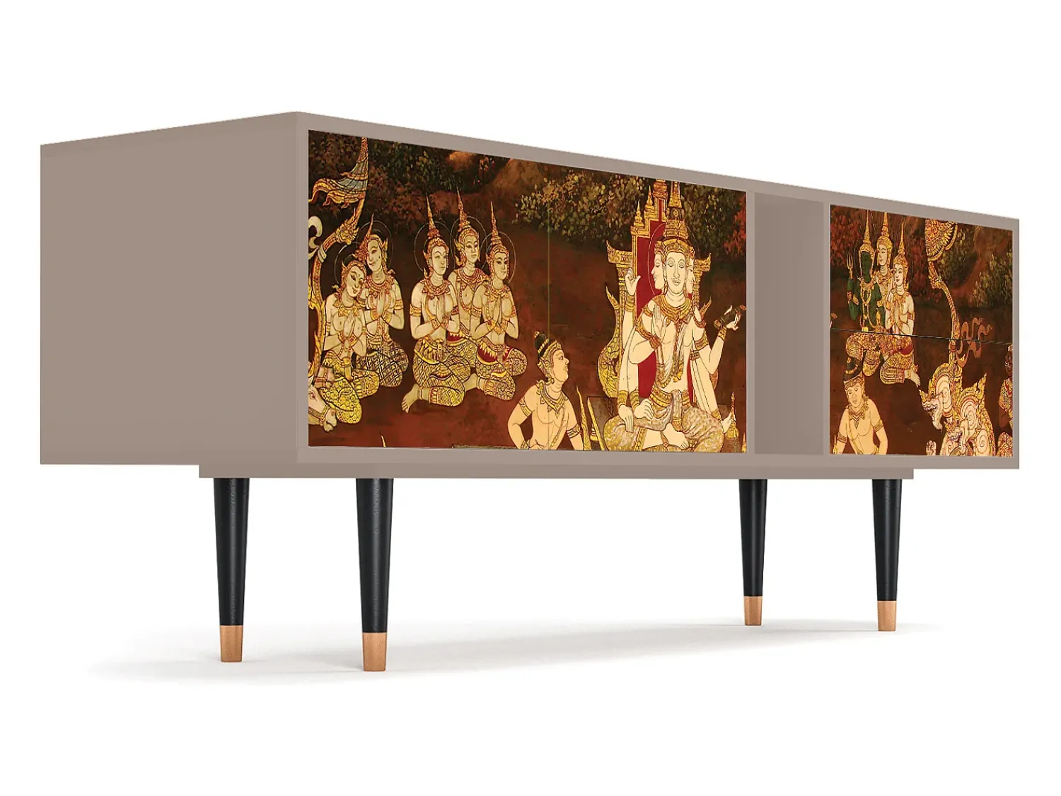 Móvel De Tv| Mueble de TV - 170х69х48 cm - T1 - Malyavan, Latte Bege