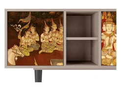Mueble de TV - 150х69х41 cm - T5 - Malyavan, Latte^ Móvel De Tv