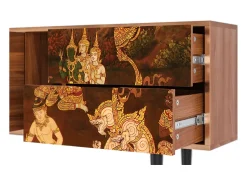Móvel De Tv| Mueble de TV - 170х69х48 cm - T1 - Malyavan, Nogueira Castanho