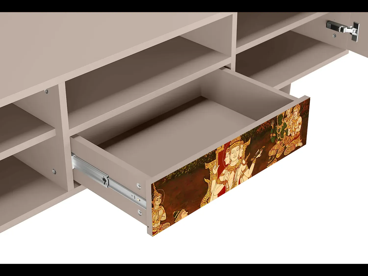 Móvel De Tv* Mueble de TV - 170х59х41 cm - T6 - Malyavan, Latte Bege