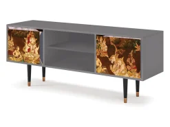 New Mueble de TV - 170х69х48 cm - T2 - Malyavan, Cinza Cinzento