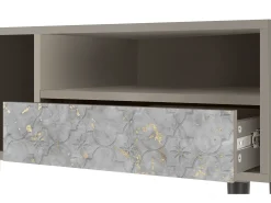 Móvel De Tv| Mueble de TV - 115х59х48 cm - T3 - Mariana Trench, Areia Bege