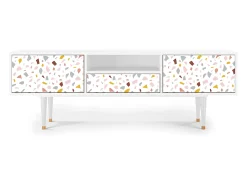 Mueble de TV - 170х59х41 cm - T6 - Marmelade Cheese, Branco^ Móvel De Tv