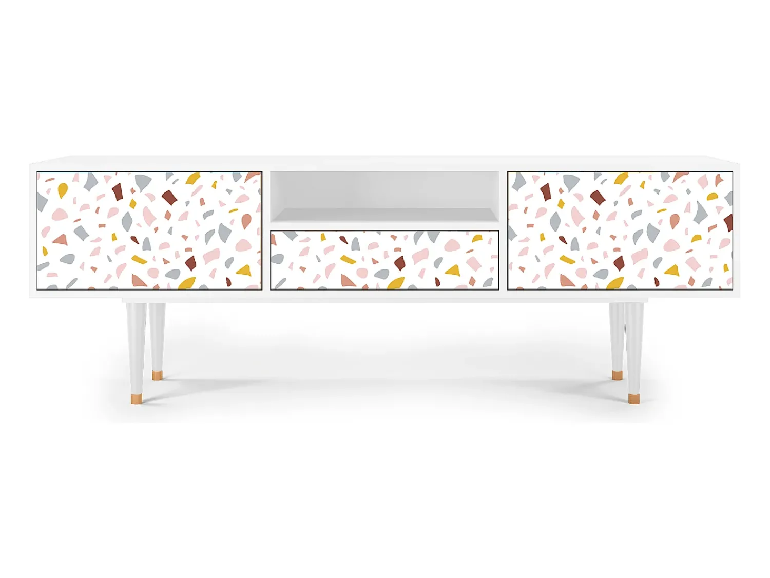 Mueble de TV - 170х59х41 cm - T6 - Marmelade Cheese, Branco^ Móvel De Tv