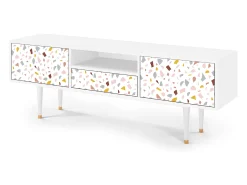 Mueble de TV - 170х59х41 cm - T6 - Marmelade Cheese, Branco^ Móvel De Tv