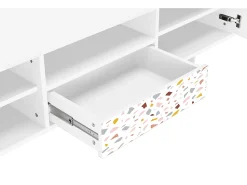 Mueble de TV - 170х59х41 cm - T6 - Marmelade Cheese, Branco^ Móvel De Tv