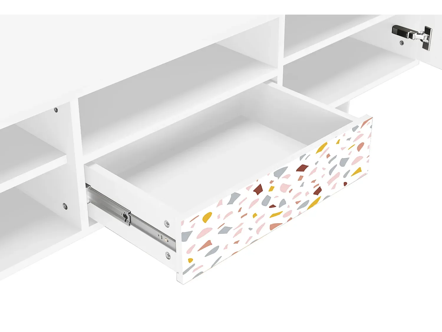 Mueble de TV - 170х59х41 cm - T6 - Marmelade Cheese, Branco^ Móvel De Tv