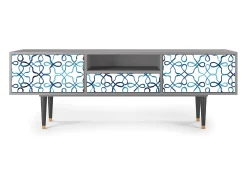 Móvel De Tv* Mueble de TV - 170х59х41 cm - T6 - Marine Strings, Cinza Cinzento