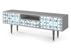 Móvel De Tv* Mueble de TV - 170х59х41 cm - T6 - Marine Strings, Cinza Cinzento