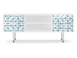 Hot Mueble de TV - 170х69х48 cm - T2 - Marine Strings, Branco Bege