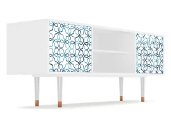 Hot Mueble de TV - 170х69х48 cm - T2 - Marine Strings, Branco Bege