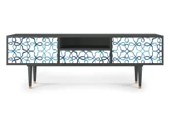 Móvel De Tv| Mueble de TV - 170х59х41 cm - T6 - Marine Strings, Antracite Cinza antracite