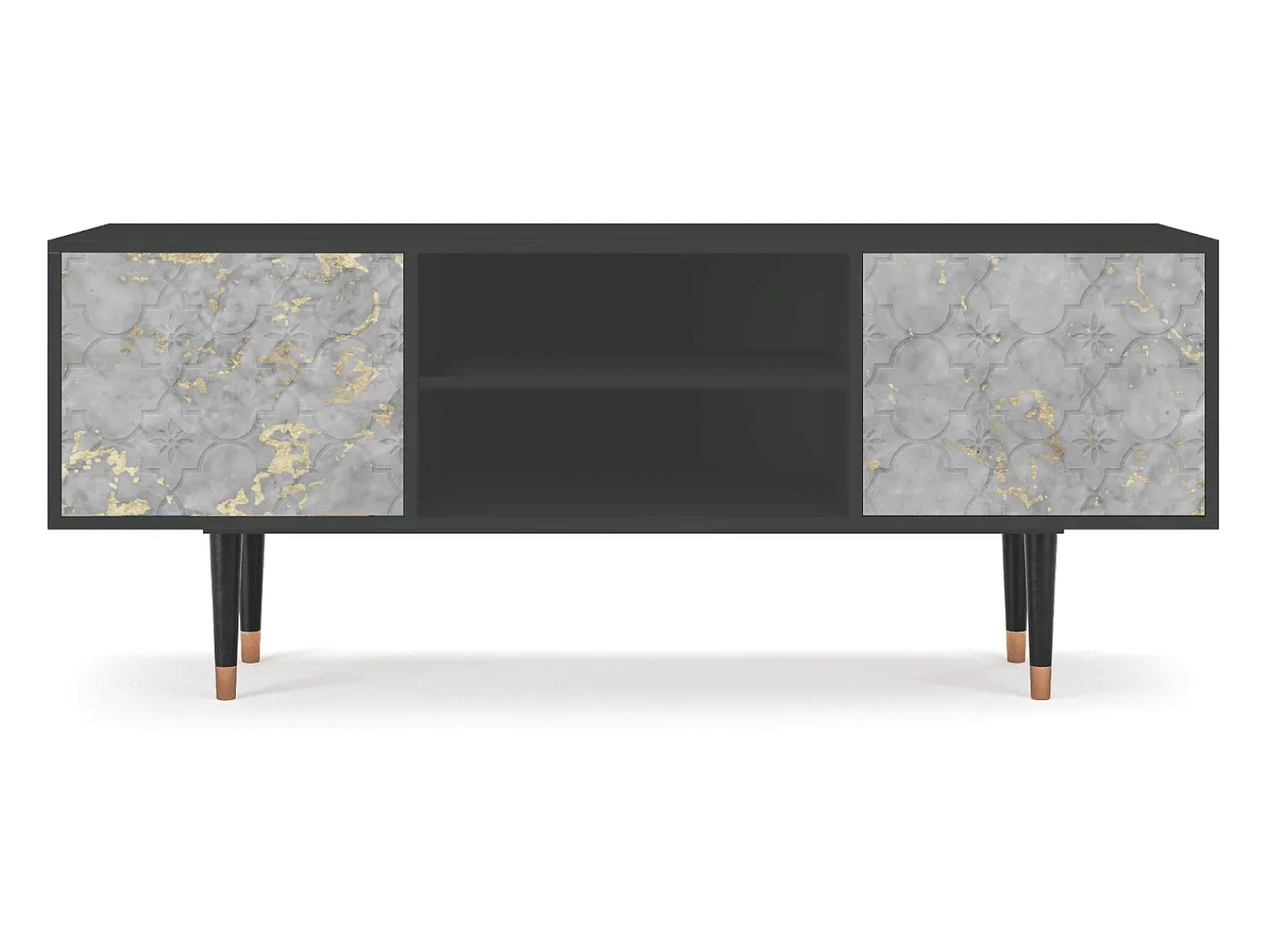 Mueble de TV - 170х69х48 cm - T2 - Mariana Trench, Antracite^ Móvel De Tv