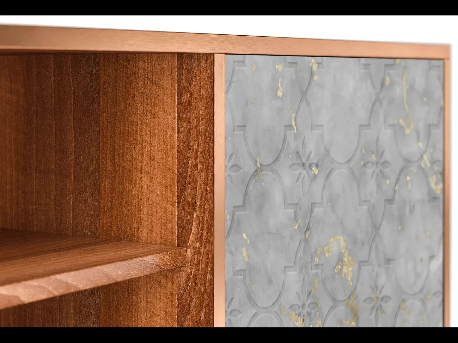 Móvel De Tv* Mueble de TV - 170х69х48 cm - T2 - Mariana Trench, Nogueira Castanho
