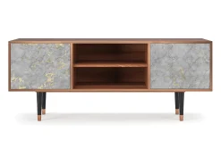 Móvel De Tv* Mueble de TV - 170х69х48 cm - T2 - Mariana Trench, Nogueira Castanho
