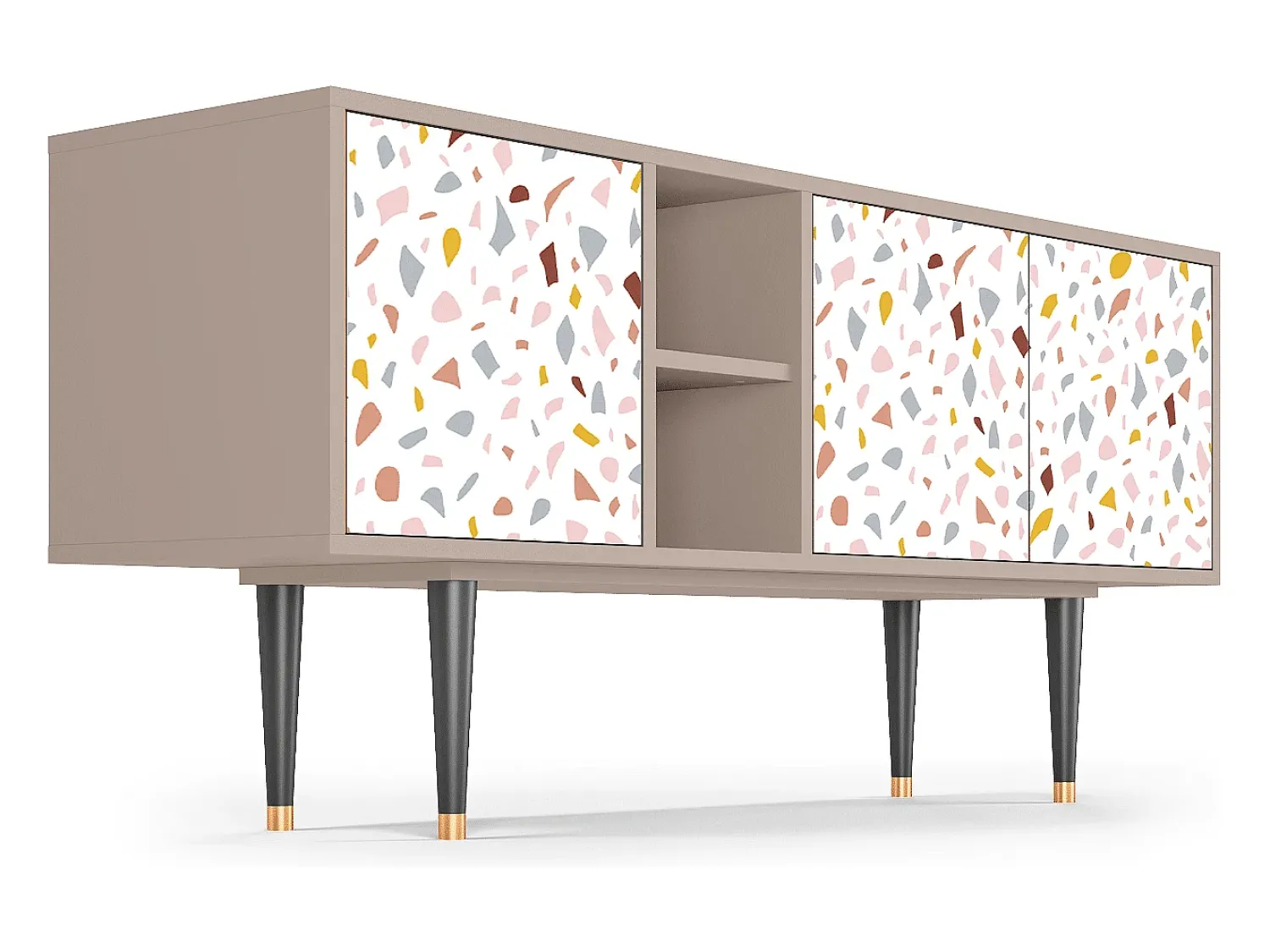 New Mueble de TV - 150х69х41 cm - T5 - Marmelade Cheese, Latte Bege
