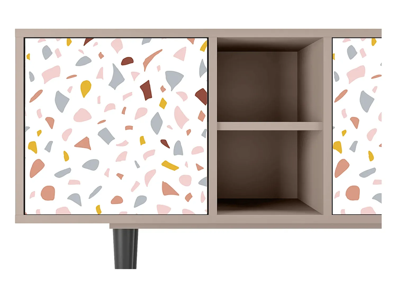 New Mueble de TV - 150х69х41 cm - T5 - Marmelade Cheese, Latte Bege