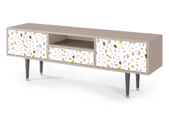 Mueble de TV - 170х59х41 cm - T6 - Marmelade Cheese, Areia Bege