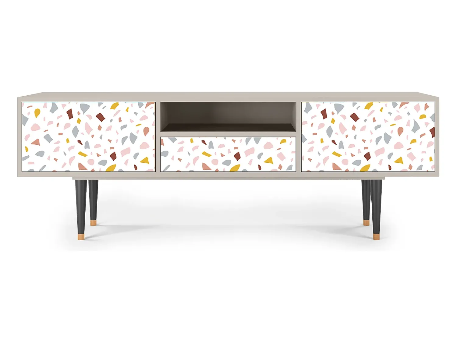 Mueble de TV - 170х59х41 cm - T6 - Marmelade Cheese, Areia Bege