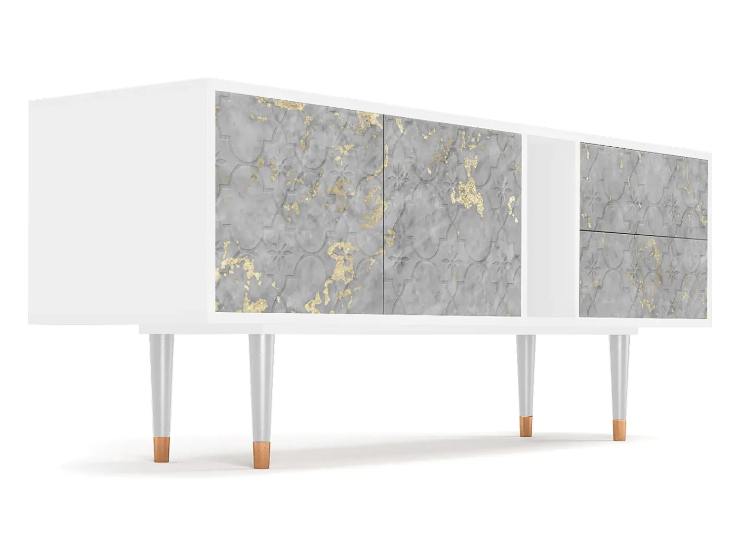 Mueble de TV - 170х69х48 cm - T1 - Mariana Trench, Branco^ Móvel De Tv
