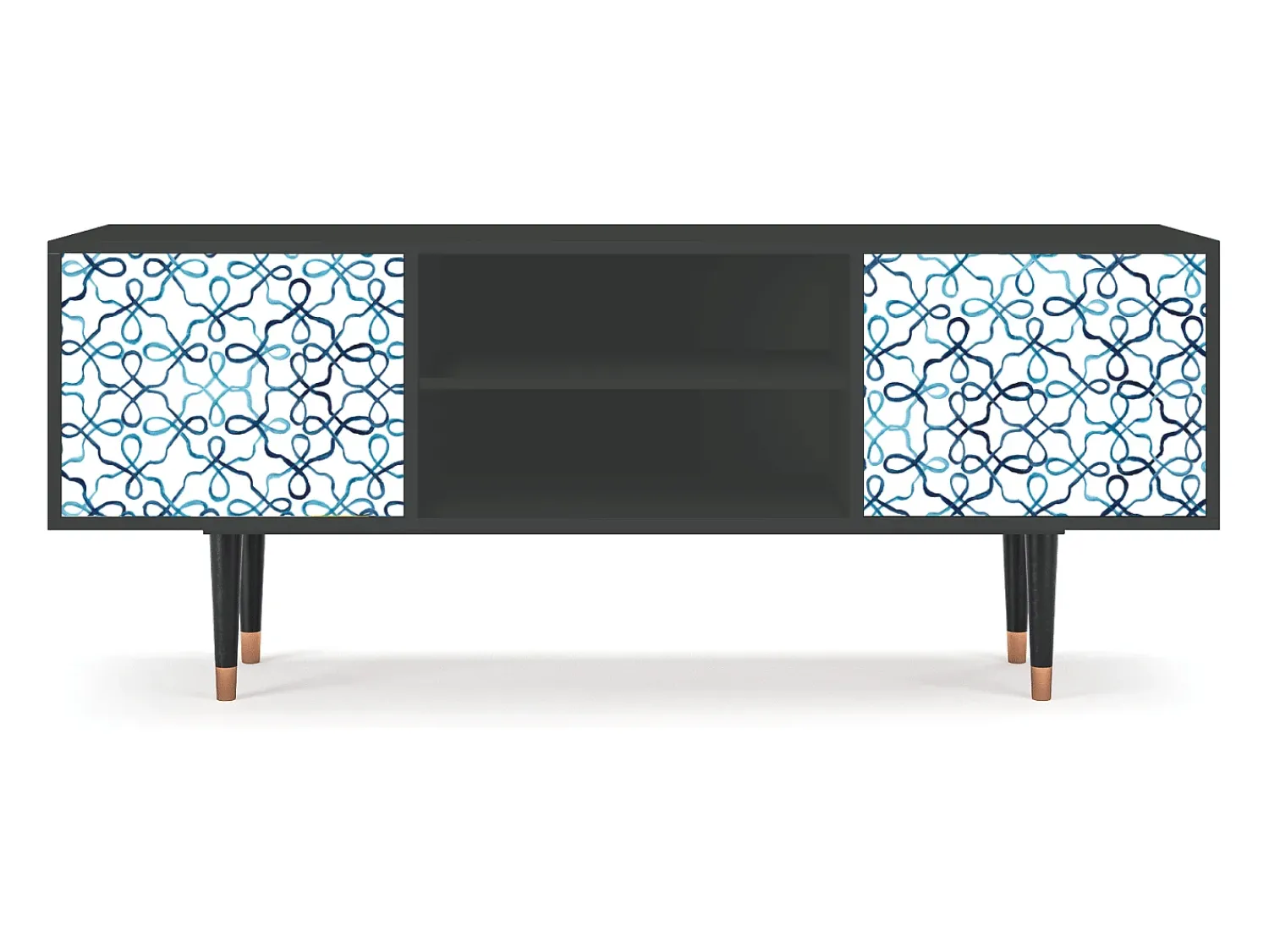 Mueble de TV - 170х69х48 cm - T2 - Marine Strings, Antracite^ Móvel De Tv