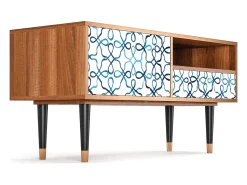 Móvel De Tv| Mueble de TV - 115х59х48 cm - T3 - Marine Strings, Nogueira Castanho