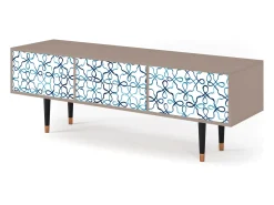 Móvel De Tv| Mueble de TV - 170х59х48 cm - T4 - Marine Strings, Latte Bege