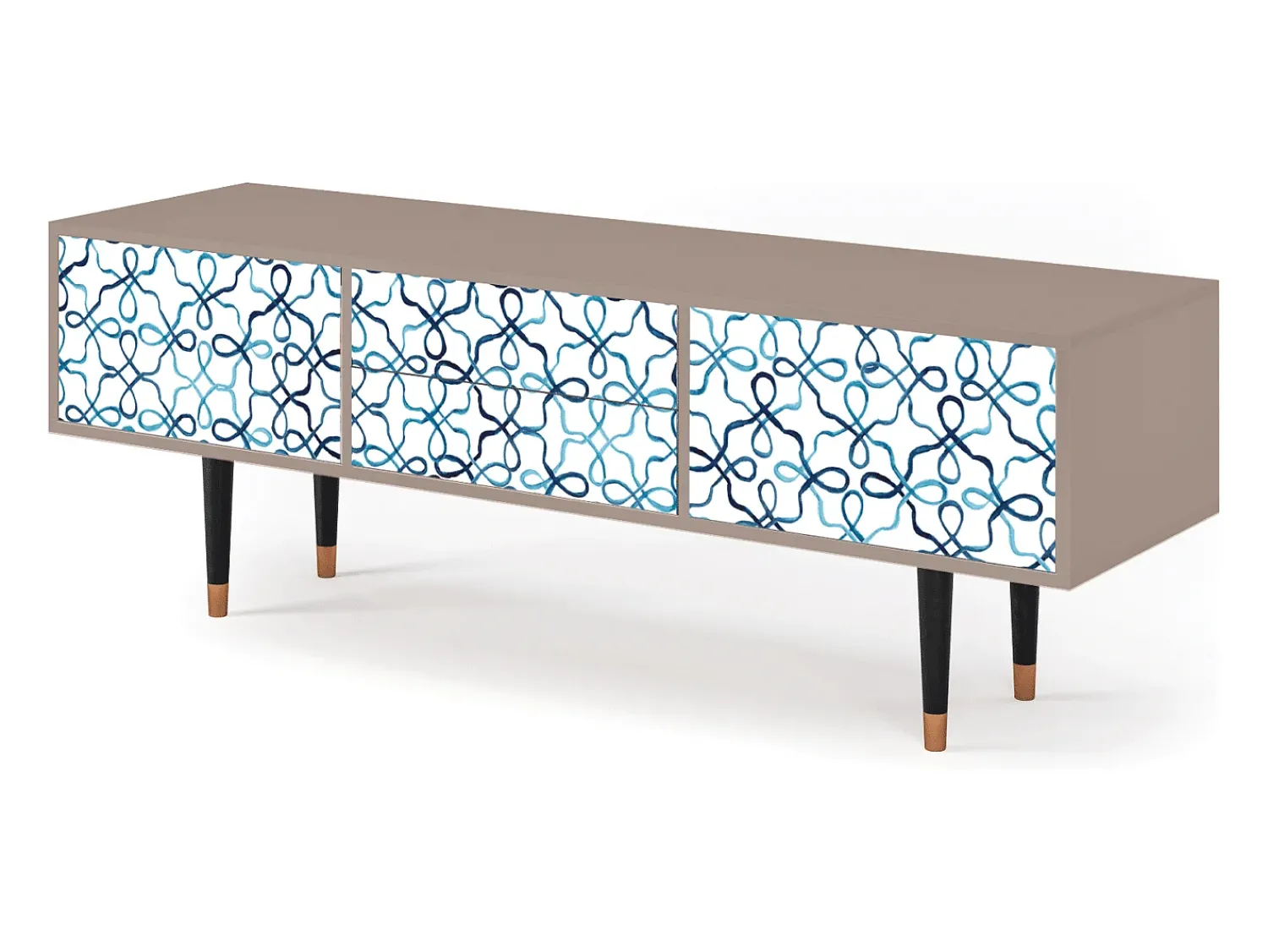 Móvel De Tv| Mueble de TV - 170х59х48 cm - T4 - Marine Strings, Latte Bege