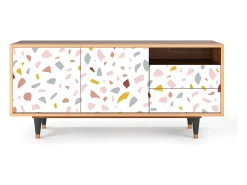 Mueble de TV - 125х56х41 cm - T7 - Marmelade Cheese, Nogueira^ Móvel De Tv