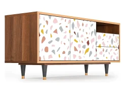 Mueble de TV - 125х56х41 cm - T7 - Marmelade Cheese, Nogueira^ Móvel De Tv