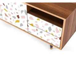 Mueble de TV - 125х56х41 cm - T7 - Marmelade Cheese, Nogueira^ Móvel De Tv