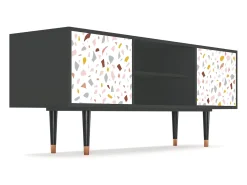 Mueble de TV - 170х69х48 cm - T2 - Marmelade Cheese, Antracite^ Móvel De Tv