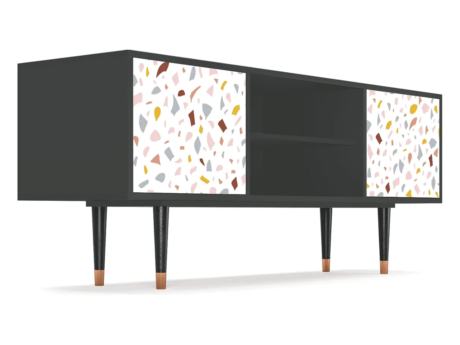 Mueble de TV - 170х69х48 cm - T2 - Marmelade Cheese, Antracite^ Móvel De Tv