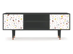 Mueble de TV - 170х69х48 cm - T2 - Marmelade Cheese, Antracite^ Móvel De Tv